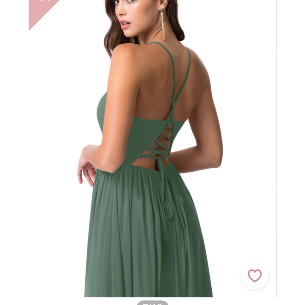 Azazie Aaida Eucalyptus Size:6 Bust:35” Waist:28.5” Hip:38.5”